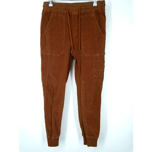 NWOT Anthropologie Leigh Corduroy Joggers Orange XS - Picture 3 of 8